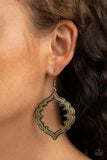 Paparazzi "Taj Mahal Majesty" Brass Earrings Paparazzi Jewelry