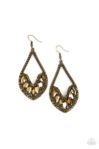 Paparazzi "Ethereal Expressions" Brass Earrings Paparazzi Jewelry