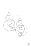 Paparazzi "Running Circles Around You" Silver Earrings Paparazzi Jewelry