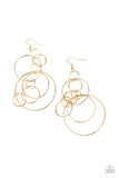 Paparazzi "Running Circles Around You" Gold Earrings Paparazzi Jewelry