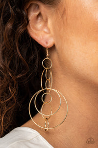 Paparazzi "Running Circles Around You" Gold Earrings Paparazzi Jewelry