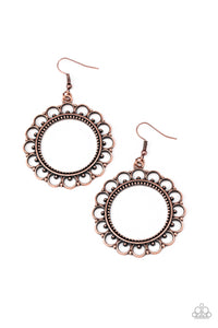 Paparazzi "Sun Lounge" Copper Earrings Paparazzi Jewelry