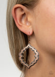 Paparazzi "Taj Mahal Majesty" Copper Earrings Paparazzi Jewelry