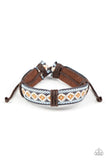 Paparazzi "Desert Pioneer" Brown Mens Wrap Bracelet Unisex Paparazzi Jewelry