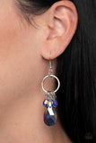 Paparazzi "Unapologetic Glow" Blue Oil Spill Earrings Paparazzi Jewelry