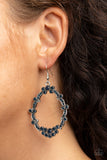 Paparazzi "Sparkly Status" Blue Earrings Paparazzi Jewelry