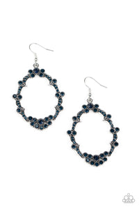 Paparazzi "Sparkly Status" Blue Earrings Paparazzi Jewelry