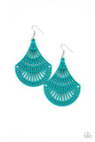 Paparazzi "Tropical Tempest" Blue Earrings Paparazzi Jewelry