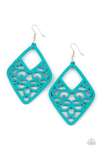 Paparazzi "VINE for the Taking" Blue Earrings Paparazzi Jewelry