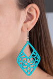 Paparazzi "VINE for the Taking" Blue Earrings Paparazzi Jewelry