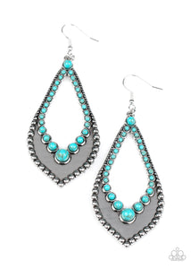 Paparazzi "Essential Minerals" Blue Earrings Paparazzi Jewelry