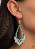 Paparazzi "Essential Minerals" Blue Earrings Paparazzi Jewelry