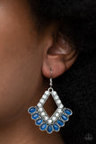 Paparazzi "Just Beam Happy" Blue Earrings Paparazzi Jewelry