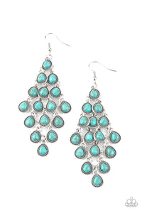 Paparazzi "Rural Rainstorms" Blue Earrings Paparazzi Jewelry