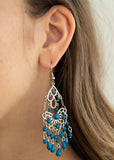 Paparazzi "Glass Slipper Glamour" Blue Earrings Paparazzi Jewelry