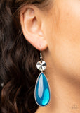 Paparazzi "Jaw-Dropping Drama" Blue Earrings Paparazzi Jewelry