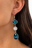 Paparazzi "The GLOW Must Go On!" Blue Earrings Paparazzi Jewelry