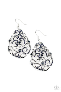 Paparazzi "Winter Garden" Blue Earrings Paparazzi Jewelry