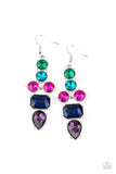 Paparazzi "Look At Me GLOW!" Blue Earrings Paparazzi Jewelry