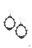 Paparazzi "Sparkly Status" Black Earrings Paparazzi Jewelry