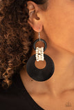 Paparazzi "Beach Day Drama" Black Earrings Paparazzi Jewelry