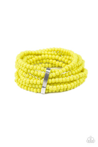 Paparazzi VINTAGE VAULT "Thank Me LAYER" Yellow Bracelet Paparazzi Jewelry