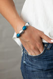 Paparazzi "Decadently Dewy" Blue Bracelet Paparazzi Jewelry