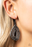 Paparazzi "Metallic Meltdown" Black Earrings Paparazzi Jewelry