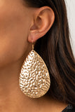 Paparazzi "Metallic Mirrors" Gold Earrings Paparazzi Jewelry