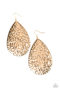 Paparazzi "Metallic Mirrors" Gold Earrings Paparazzi Jewelry