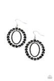 Paparazzi "Deluxe Luxury" Black Earrings Paparazzi Jewelry