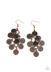 Paparazzi VINTAGE VAULT "Blushing Blooms" Copper Earrings Paparazzi Jewelry