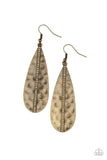 Paparazzi "On The UP And Upscale" Brass Earrings Paparazzi Jewelry