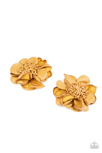 Paparazzi VINTAGE VAULT "Full On Floral" Yellow Hair Clip Paparazzi Jewelry