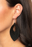 Paparazzi "One Beach At A Time" Black Earrings Paparazzi Jewelry