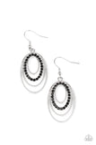 Paparazzi VINTAGE VAULT "Date Night Diva" Black Earrings Paparazzi Jewelry