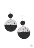 Paparazzi "Natural Element" Black Wooden Earrings Paparazzi Jewelry