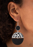 Paparazzi "Natural Element" Black Wooden Earrings Paparazzi Jewelry