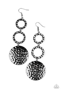 Paparazzi "Blooming Baubles" Black Earrings Paparazzi Jewelry