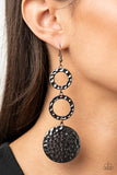 Paparazzi "Blooming Baubles" Black Earrings Paparazzi Jewelry