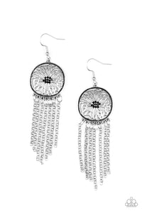 Paparazzi "Blissfully Botanical" Black Earrings Paparazzi Jewelry