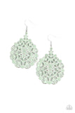 Paparazzi VINTAGE VAULT "Floral Affair" Green Earrings Paparazzi Jewelry