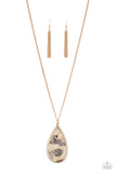 Paparazzi "Artificial Animal" Gold Necklace & Earring Set Paparazzi Jewelry