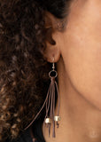 Paparazzi "Macrame Majesty" Brown Necklace & Earring Set Paparazzi Jewelry