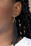 Paparazzi "Macrame Mantra" Black Necklace & Earring Set Paparazzi Jewelry