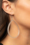Paparazzi "Just ENCASE You Missed It" Silver Earrings Paparazzi Jewelry
