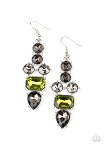 Paparazzi "Look At Me GLOW!" Green Earrings Paparazzi Jewelry