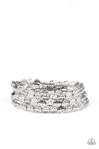 Paparazzi "Hammered Heirloom" Silver Bracelet Paparazzi Jewelry