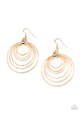 Paparazzi "Elliptical Elegance" Gold Earrings Paparazzi Jewelry