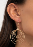 Paparazzi "Elliptical Elegance" Gold Earrings Paparazzi Jewelry